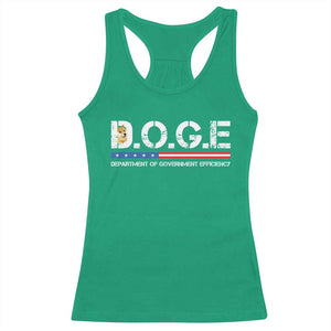 DOGE Department of Government Efficiency Racerback Tank Top TS10 Irish Green Print Your Wear