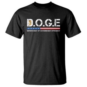 DOGE Department of Government Efficiency T Shirt TS10 Black Print Your Wear