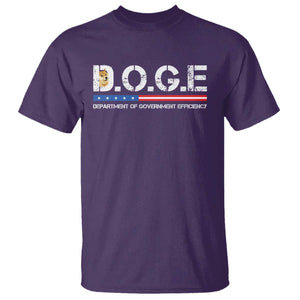 DOGE Department of Government Efficiency T Shirt TS10 Purple Print Your Wear