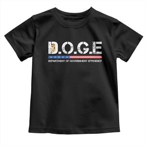 DOGE Department of Government Efficiency Toddler T Shirt TS10 Black Print Your Wear