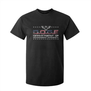 D.O.G.E. DOGE Department of Government Efficiency T Shirt For Kid American Flag Eagle TS10 Black Print Your Wear