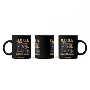 DOGE Department of Government Efficiency Coffee Mug Funny Trump Musk Cool Motorbike TS10 Print Your Wear