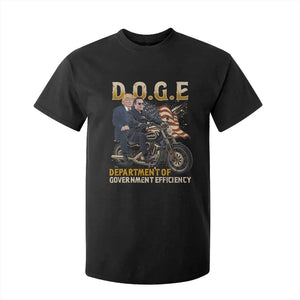 DOGE Department of Government Efficiency T Shirt For Kid Funny Trump Musk Cool Motorbike TS10 Black Print Your Wear