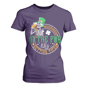 St Patricks Day Pub T Shirt For Women Everybody In The Pub Getting Tipsy TS10 Purple Print Your Wear