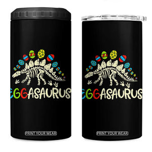 Easter Dinosaur 4 in 1 Can Cooler Tumbler Kids Eggasaurus Easter Stegosaurus Dino Toddler Boys TS10 One Size: 16 oz Black Print Your Wear