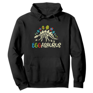 Easter Dinosaur Hoodie Kids Eggasaurus Easter Stegosaurus Dino Toddler Boys TS10 Black Print Your Wear