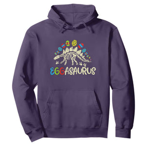 Easter Dinosaur Hoodie Kids Eggasaurus Easter Stegosaurus Dino Toddler Boys TS10 Purple Print Your Wear