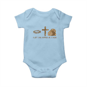 Christian Easter Baby Onesie A Lot Can Happen In Three Days TS10 Light Blue Print Your Wear