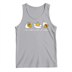 Funny Easter Tank Top You Know Why Im Here TS10 Athletic Heather Print Your Wear