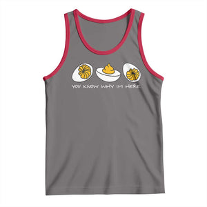 Funny Easter Tank Top You Know Why Im Here TS10 Deep Heather Red Print Your Wear