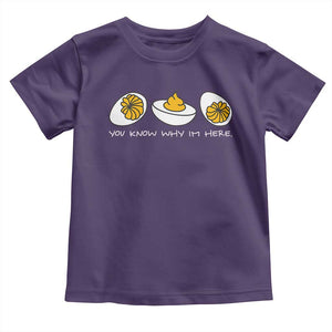 Funny Easter Toddler T Shirt You Know Why Im Here TS10 Purple Print Your Wear