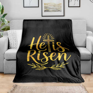 He Is Risen Throw Blanket Jesus Easter Religious Christians TS10 Print Your Wear