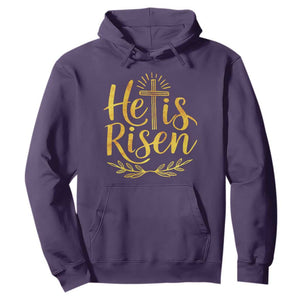 He Is Risen Hoodie Jesus Easter Religious Christians TS10 Purple Print Your Wear