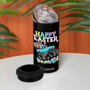 Boys Happy Easter Bunny Monster Truck 4 in 1 Can Cooler Tumbler Eggs Cool Rabbit Car Lovers Toddler TS10 Print Your Wear