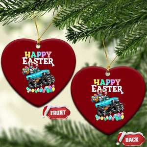 Boys Happy Easter Bunny Monster Truck Ceramic Ornament Eggs Cool Rabbit Car Lovers Toddler TS10 Print Your Wear