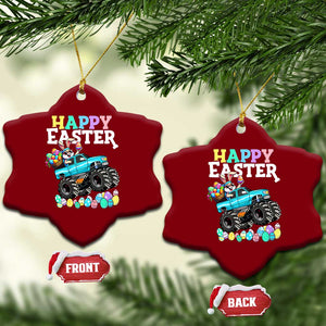 Boys Happy Easter Bunny Monster Truck Ceramic Ornament Eggs Cool Rabbit Car Lovers Toddler TS10 Print Your Wear