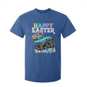 Boys Happy Easter Bunny Monster Truck T Shirt For Kid Eggs Cool Rabbit Car Lovers Toddler TS10 Royal Blue Print Your Wear
