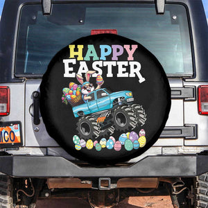 Boys Happy Easter Bunny Monster Truck Spare Tire Cover Eggs Cool Rabbit Car Lovers Toddler TS10 No hole Black Print Your Wear