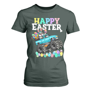 Boys Happy Easter Bunny Monster Truck T Shirt For Women Eggs Cool Rabbit Car Lovers Toddler TS10 Dark Forest Green Print Your Wear
