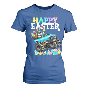Boys Happy Easter Bunny Monster Truck T Shirt For Women Eggs Cool Rabbit Car Lovers Toddler TS10 Royal Blue Print Your Wear