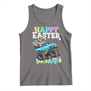 Boys Happy Easter Bunny Monster Truck Tank Top Eggs Cool Rabbit Car Lovers Toddler TS10 Deep Heather Print Your Wear