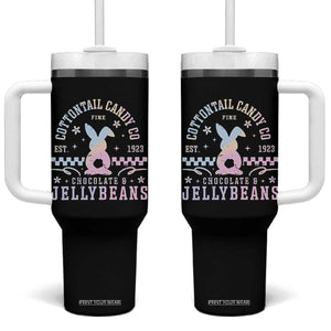 Cottontail Candy Company Easter Tumbler With Handle Carrot Bunny Rabbit Family Matching TS10 One Size: 40 oz Black Print Your Wear