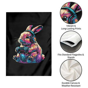 Gamer Rabbit Garden Flag Cute Bunny Gaming Eggs Funny Video Games Easter TS10 Print Your Wear