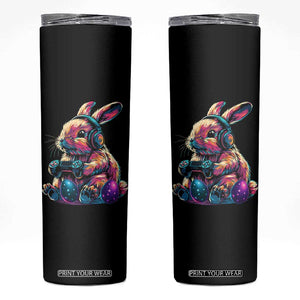 Gamer Rabbit Skinny Tumbler Cute Bunny Gaming Eggs Funny Video Games Easter TS10 Black Print Your Wear