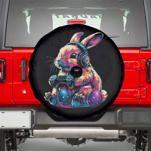 Gamer Rabbit Spare Tire Cover Cute Bunny Gaming Eggs Funny Video Games Easter TS10 Black Print Your Wear