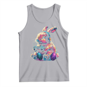 Gamer Rabbit Tank Top Cute Bunny Gaming Eggs Funny Video Games Easter TS10 Athletic Heather Print Your Wear