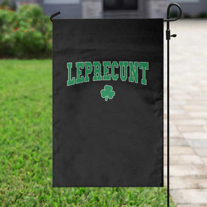 Leprecunt Shamrock Garden Flag St Patricks Day Funny Irish Adult Humor TS10 Print Your Wear
