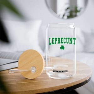 Leprecunt Shamrock Glass Can St Patricks Day Funny Irish Adult Humor TS10 Print Your Wear
