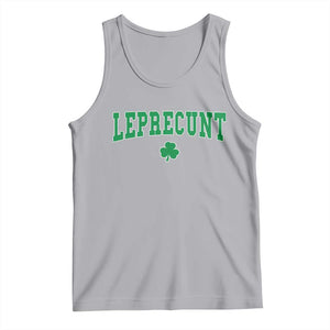 Leprecunt Shamrock Tank Top St Patricks Day Funny Irish Adult Humor TS10 Athletic Heather Print Your Wear