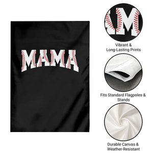 Baseball Mama Garden Flag Retro Varsity Baseball Season Mom Raising Ballers TS10 Print Your Wear