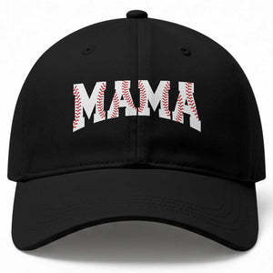 Baseball Mama Baseball Cap Retro Varsity Baseball Season Mom Raising Ballers TS10 Print Your Wear