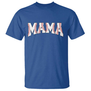 Baseball Mama T Shirt Retro Varsity Baseball Season Mom Raising Ballers TS10 Royal Blue Print Your Wear