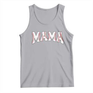 Baseball Mama Tank Top Retro Varsity Baseball Season Mom Raising Ballers TS10 Athletic Heather Print Your Wear
