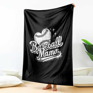 Baseball Mama Throw Blanket Baseball Season Mom Raising Ballers TS10 Print Your Wear