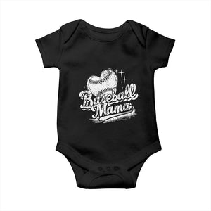 Baseball Mama Baby Onesie Baseball Season Mom Raising Ballers TS10 Black Print Your Wear
