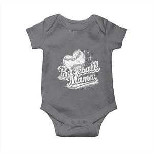 Baseball Mama Baby Onesie Baseball Season Mom Raising Ballers TS10 Charcoal Print Your Wear