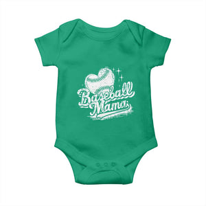 Baseball Mama Baby Onesie Baseball Season Mom Raising Ballers TS10 Irish Green Print Your Wear