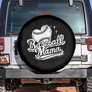 Baseball Mama Spare Tire Cover Baseball Season Mom Raising Ballers TS10 No hole Black Print Your Wear