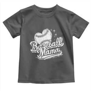 Baseball Mama Toddler T Shirt Baseball Season Mom Raising Ballers TS10 Dark Heather Print Your Wear