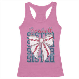 Baseball Sister Racerback Tank Top Coquette Bow Biggest Fan Sport Lovers Girl TS10 Azalea Print Your Wear