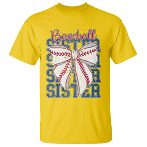 Baseball Sister T Shirt Coquette Bow Biggest Fan Sport Lovers Girl TS10 Daisy Print Your Wear