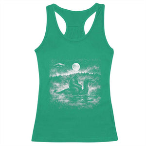 Bigfoot Loch Ness Monster Racerback Tank Top Funny Retro Sasquatch Nessie Funny Cryptid Vintage Graphic TS10 Irish Green Print Your Wear