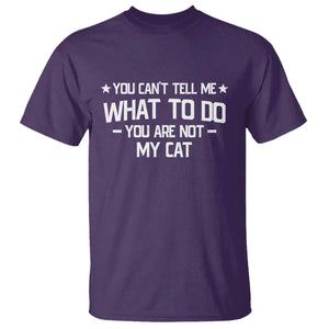 Funny Dog Lovers T Shirt You Cant Tell Me What To Do You Are Not My Dog TS10 Purple Print Your Wear