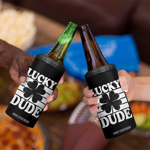Funny Lucky Dude 4 in 1 Can Cooler Tumbler Irish Boys St Patricks Day TS10 Print Your Wear
