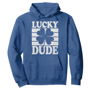 Funny Lucky Dude Hoodie Irish Boys St Patricks Day TS10 Royal Blue Print Your Wear