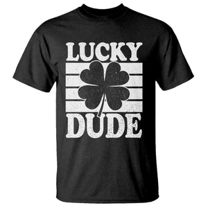 Funny Lucky Dude T Shirt Irish Boys St Patricks Day TS10 Black Print Your Wear